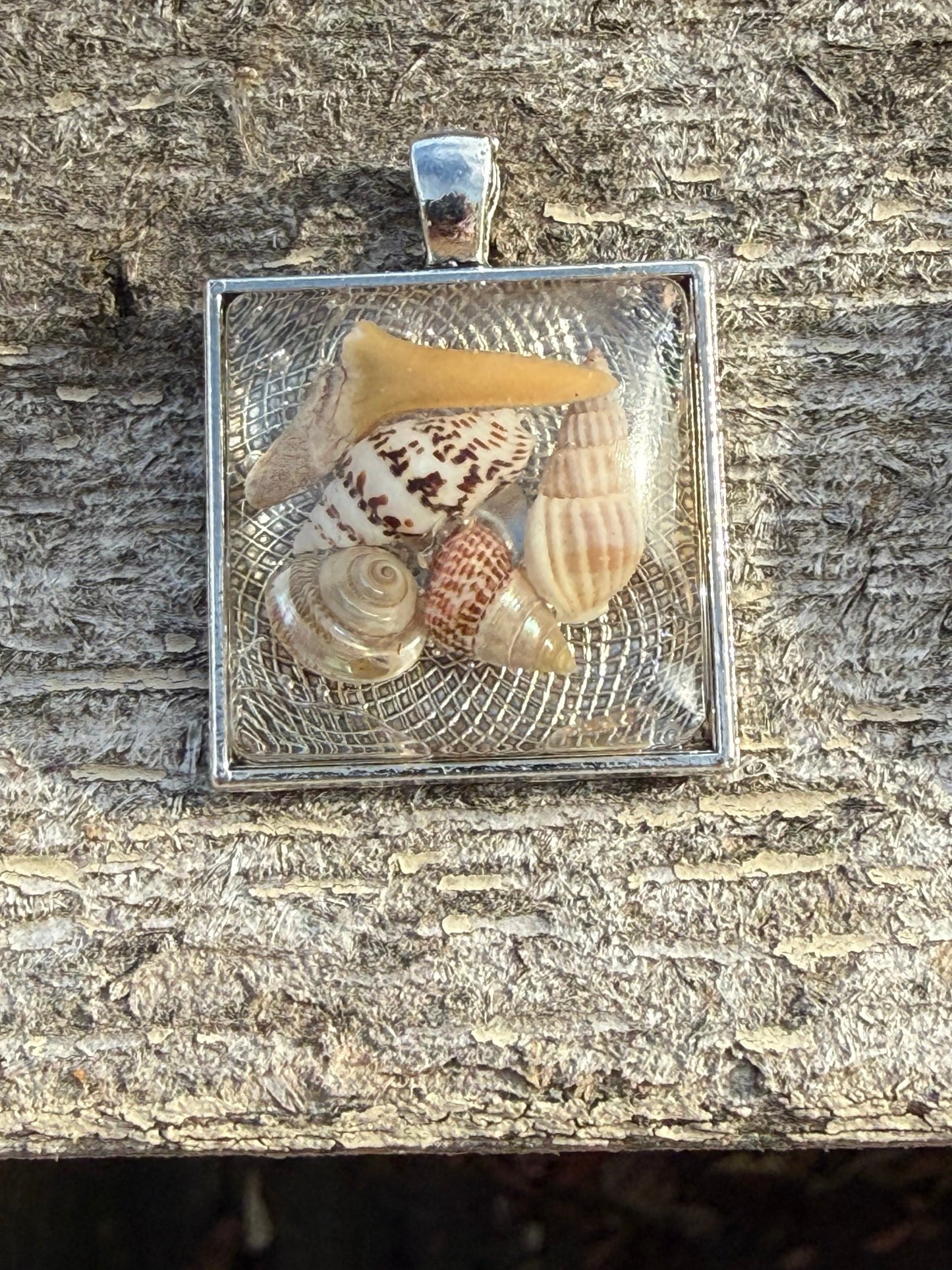 Sea Shell Cabochon Pendant