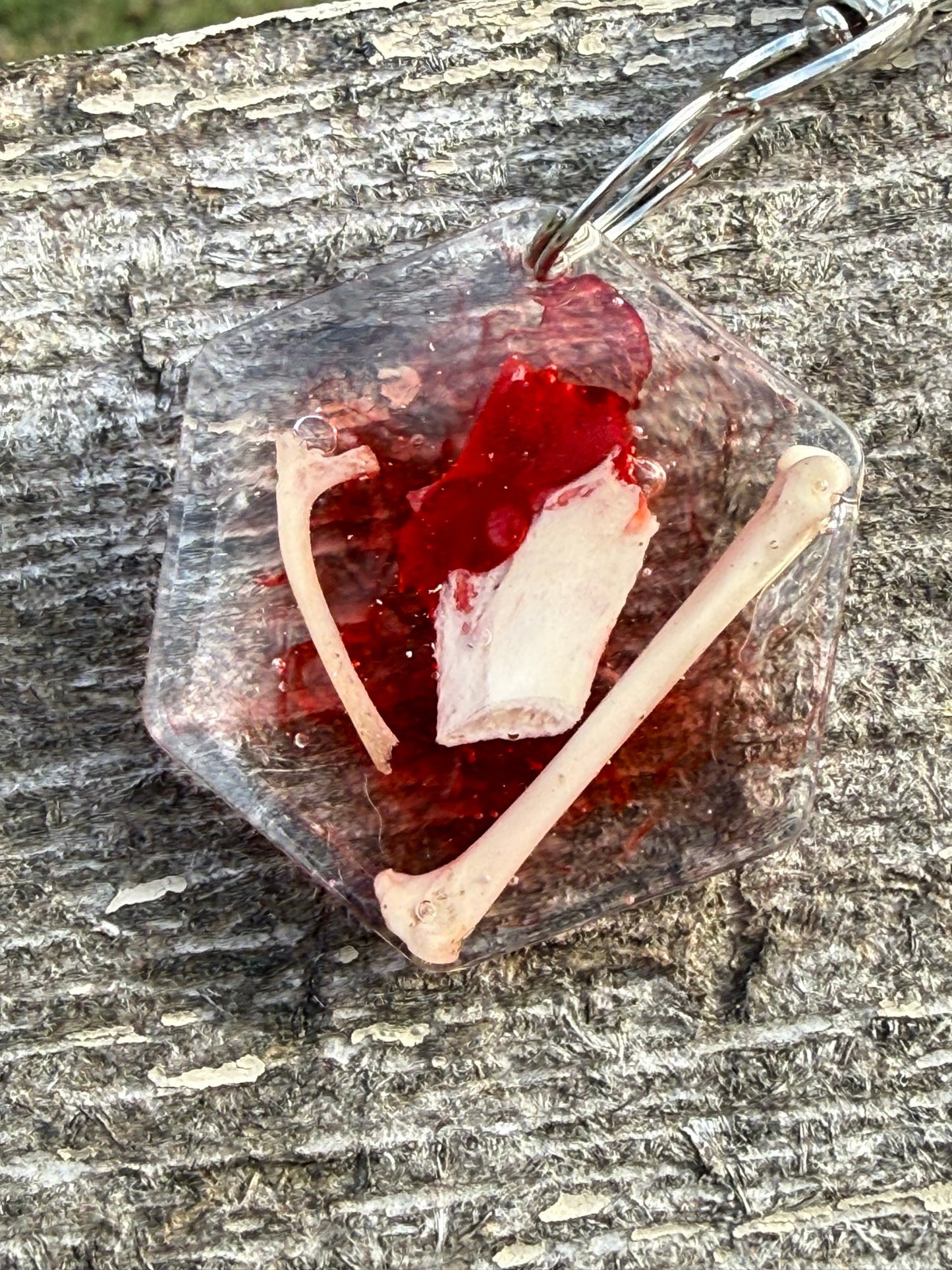 Red Bone Keychain