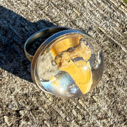 Shark Tooth Cabochon Ring